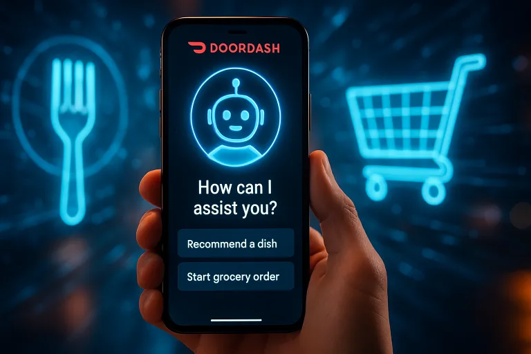 DoorDash convierte su app móvil en un asistente con IA capaz de recomendar comida y preparar la compra