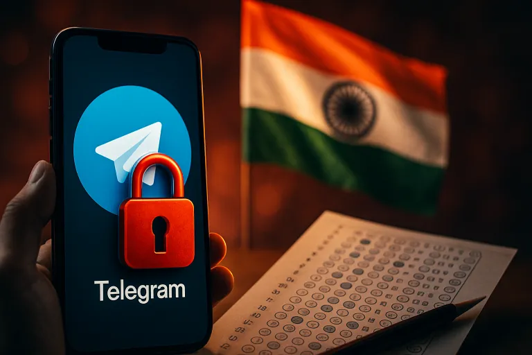 India bloquea temporalmente Telegram por su presunto uso en fraudes de exámenes