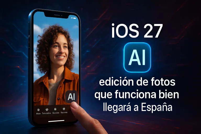iOS 27 trae por fin edición de fotos con IA que funciona bien y llegará a España