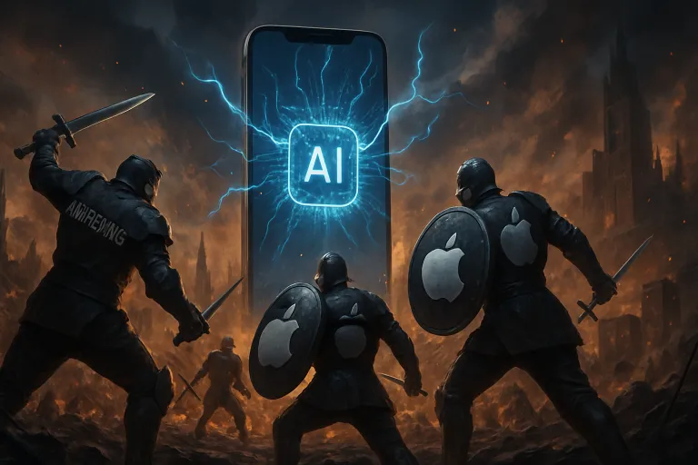 La batalla por el smartphone con IA enfrenta a Apple, Google, Samsung y Microsoft