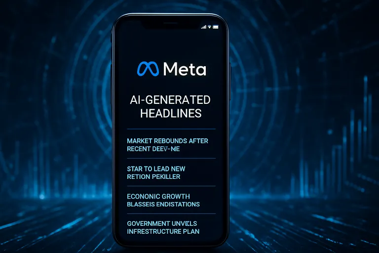 Meta convierte su app de IA en un feed móvil de titulares creados automáticamente