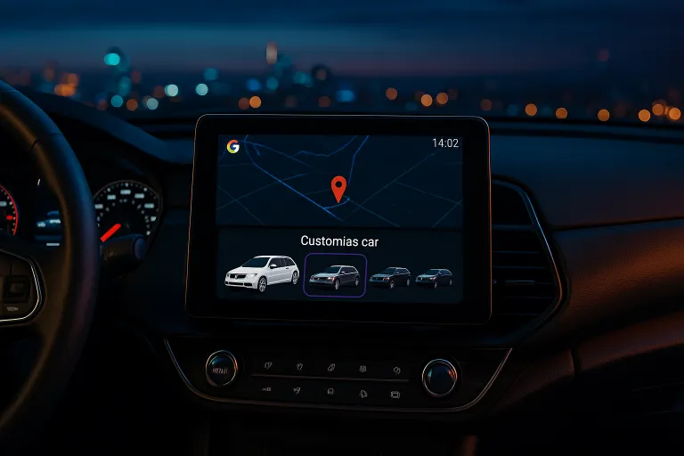 Google Maps en Android Auto permitirá personalizar el coche directamente desde la pantalla del vehículo