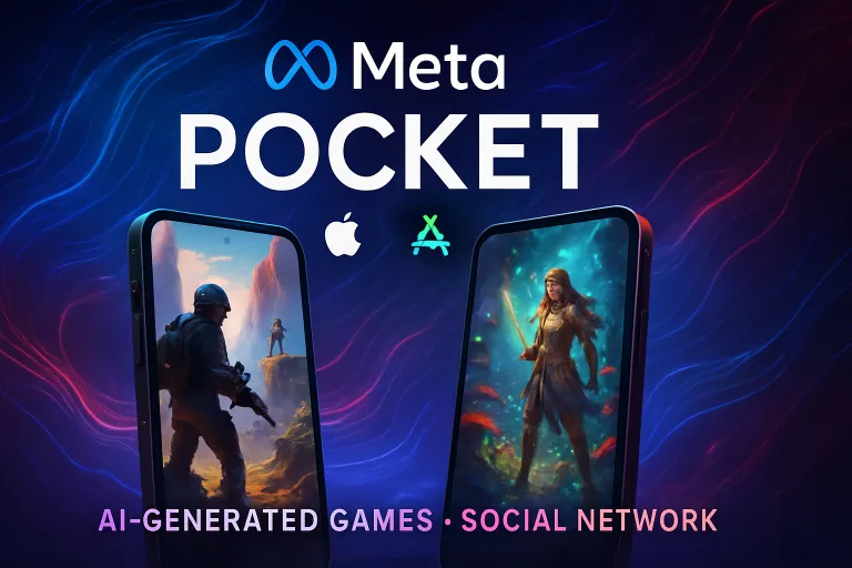 Meta lanza Pocket en iOS y Android, una nueva red social de juegos creados con inteligencia artificial