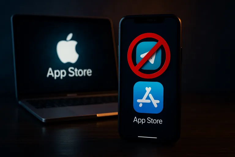 Apple retira Telegram de la App Store y la devuelve horas después tras eliminar contenido prohibido