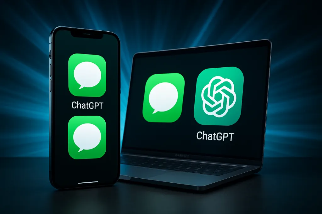 ChatGPT da un salto en el iPhone y el Mac al poder enviar mensajes por Apple Messages