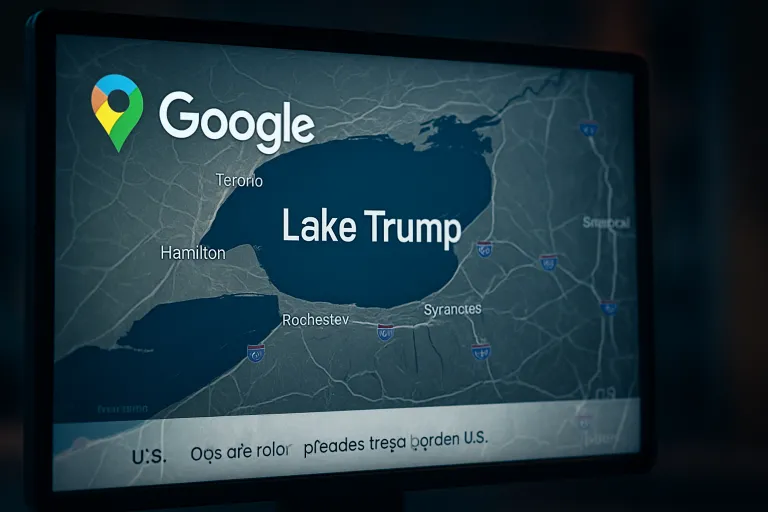Google Maps cambia de nombre el lago Ontario para usuarios de Estados Unidos tras una orden presidencial
