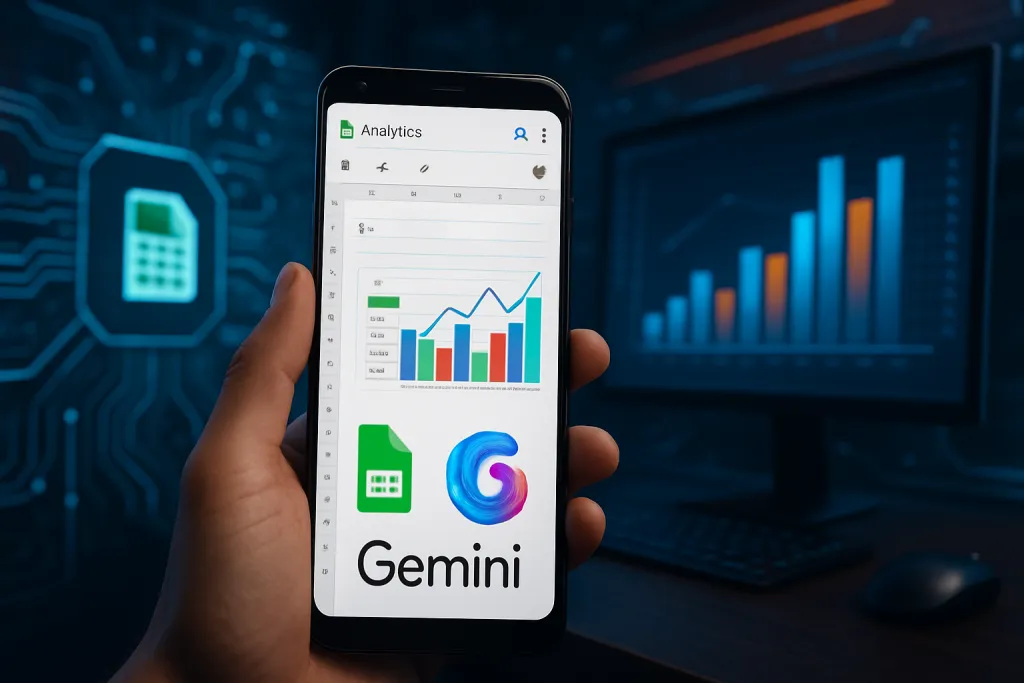Gemini llega a Google Sheets en Android para analizar datos y crear gráficos directamente desde el móvil