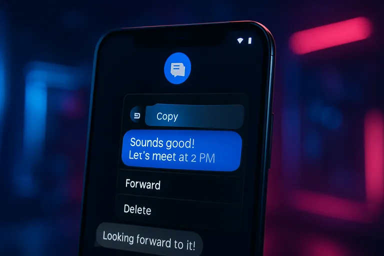Google Messages estrena un menú que permite copiar fragmentos concretos de una conversación