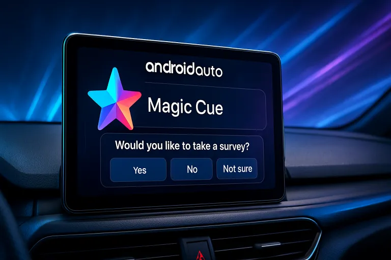 Android Auto prepara Magic Cue y un posible sistema de encuestas para los conductores