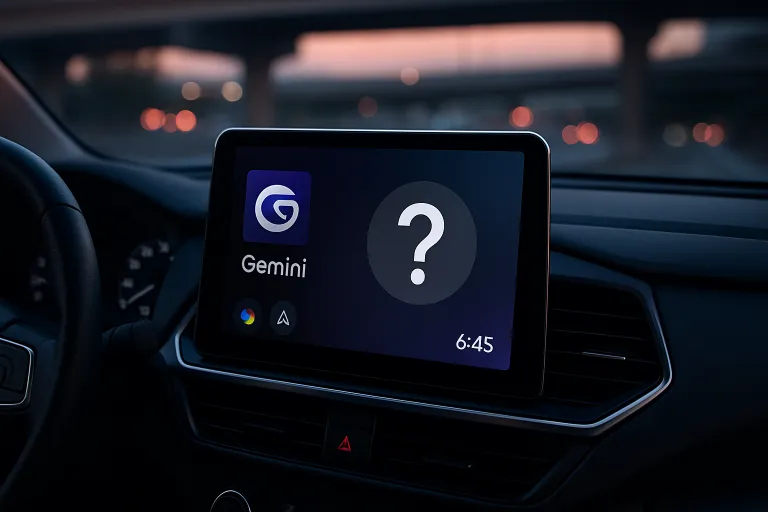 Gemini deja preguntas sin responder en Android Auto: algunos conductores denuncian el fallo