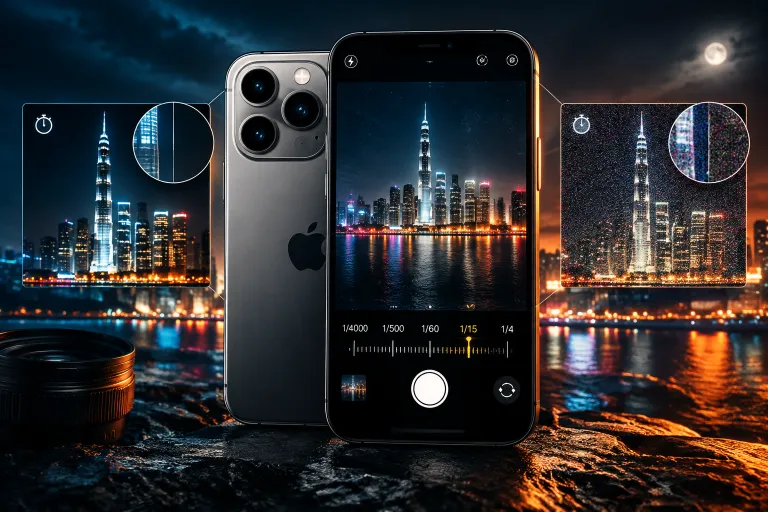 Las pruebas del iPhone 18 Pro revelan más ruido nocturno al ajustar manualmente la obturación