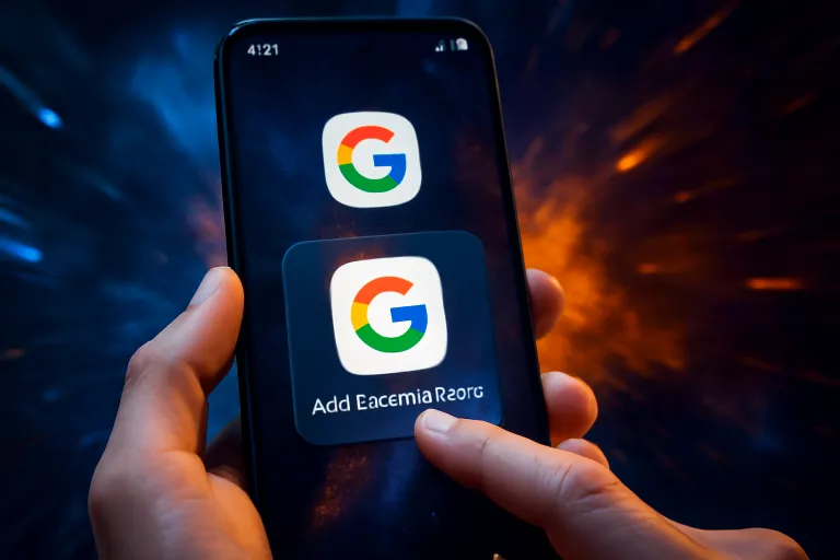 Poner google en pantalla de inicio android